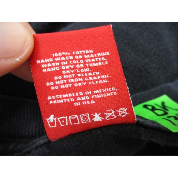 V/SUAL VISUAL Shirt Adult Extra Large Black Super Model Lips Nails Logo Mens - Picture 13 of 13